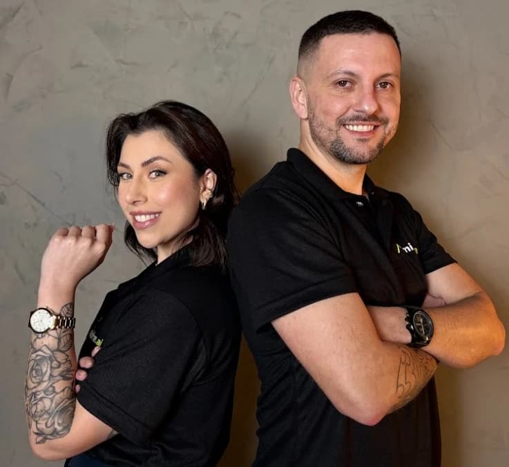Milene Ribeiro e André Ricardo, sócios da Midre